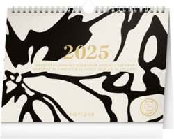 Měsíční plánovací kalendář Abstrakt 2025