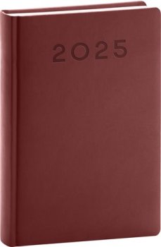 Denní diář Aprint Neo 2025, vínový