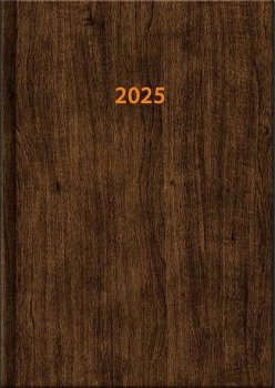 Diář 2025 Wood, denní A5