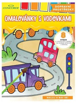 Concorde Omalovánky s vodovkami - Dopravní prostředky A4