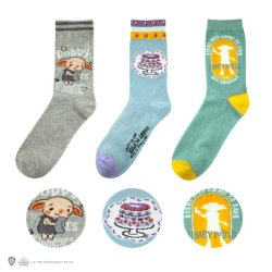 Harry Potter Ponožky 3 páry - Dobby (velikost 35-45)