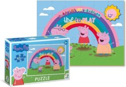 Puzzle Prasátko Peppa Duha