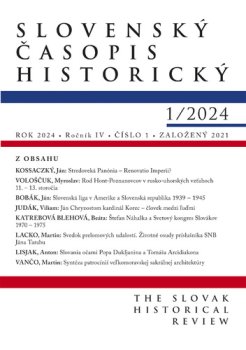 Slovenský časopis historický  1 / 2024