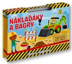 Náklaďáky a bagry - Box s magnety