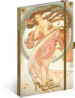 Notes Alfons Mucha Tanec linkovaný