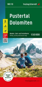 Pustertal - Dolomity 1:50 000 / turistická, cyklistická a rekreační mapa