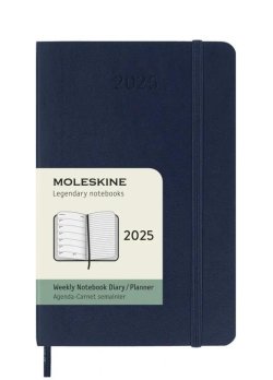 Moleskine Plánovací zápisník 2025 modrý S, měkký