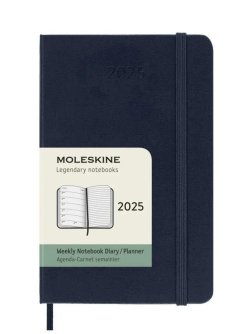 Moleskine Plánovací zápisník 2025 modrý S, tvrdý