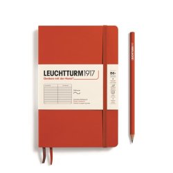 Leuchtturm1917 Zápisník Fox Red Softcover B6+ linkovaný