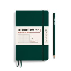 Leuchtturm1917 Zápisník Forest Green Softcover B6+ tečkovaný