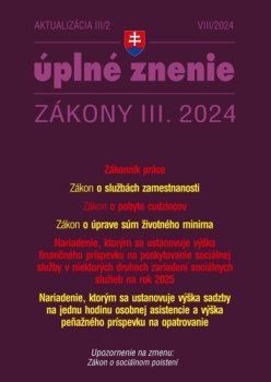 Aktualizácia III/2 2024 – Zákonník práce a zamestnávanie