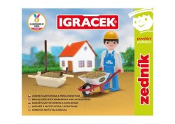 Igráček Zedník - figurka s motůčkem a nářadím