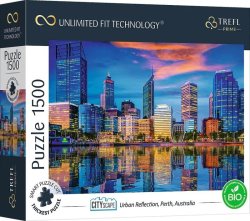 Puzzle Cityscape: Odraz města Perth, Austrálie 1500 dílků