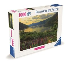 Puzzle Skandinávie: Fjord, Norsko 1000 dílků