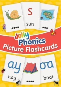 Jolly Phonics Picture Flash Cards: in Precursive Letters