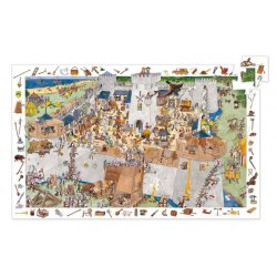 DJECO Puzzle Dobývání hradu - 100 pcs