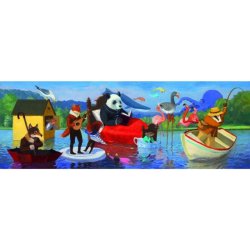 DJECO Obrazové puzzle Letní jezero - 350 pcs