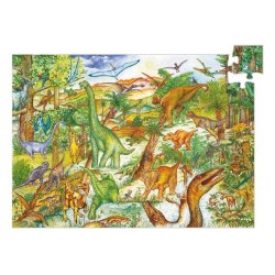 DJECO Obrázkové puzzle Dinosauři - 100 pcs