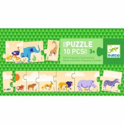 DJECO Dlouhé puzzle od největšího - 10 pcs