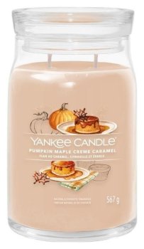 YANKEE CANDLE Pumpkin Maple Creme Caramel svíčka 567g / 2 knoty (Signature tumbler velký )