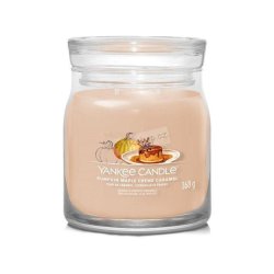 YANKEE CANDLE Pumpkin Maple Creme Caramel svíčka 368g /2 knoty (Signature střední)