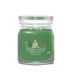 YANKEE CANDLE Shimmering Christmas Tree svíčka 368g /2 knoty (Signature střední)