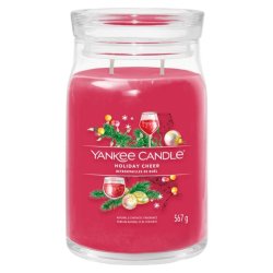 YANKEE CANDLE Holiday Cheer svíčka 567g / 2 knoty (Signature tumbler velký )