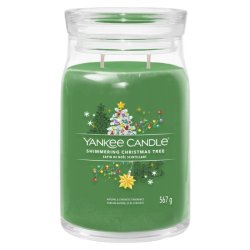 YANKEE CANDLE Shimmering Christmas Tree svíčka 567g / 2 knoty (Signature tumbler velký )