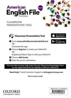 American English File Third Edition Level Starter: Classroom Presentation Tool (Access Code Card)