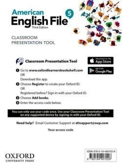 American English File Third Edition Level 5: Classroom Presentation Tool (Access Code Card)