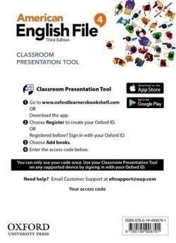 American English File Third Edition Level 4: Classroom Presentation Tool (Access Code Card)