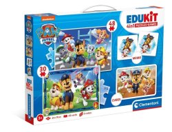 Edukit Disney Paw Patrol 4v1 (pexeso, 48 + 30 puzzle, 6 kostek)