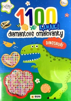 Diamantové omalovánky Dinosauři - 1100 kamínků