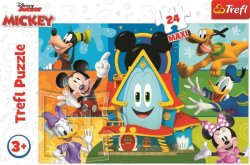 Puzzle Mickeyho klubík: Mickey Mouse a kamarádi MAXI/24 dílků