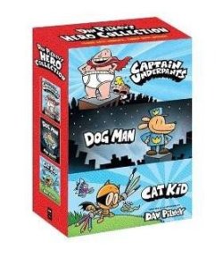 Dav Pilkey´s Hero Collection (Captain Underpants #1, Dog Man #1, Cat Kid Comic Club #1)