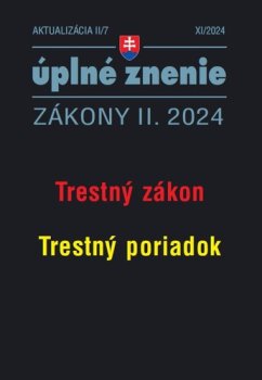 Aktualizácia II/7 2024 Trestný zákon, Trestný poriadok