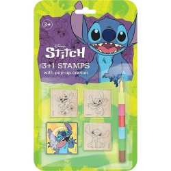 Razítka 3+1 s voskovkou Lilo & Stitch