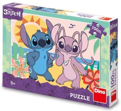 Puzzle 100XL Stitch na pláži