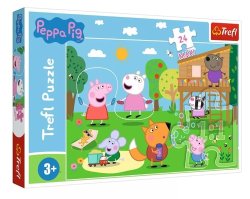 Puzzle Prasátko Peppa Zábava v trávě