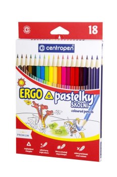 Centropen pastelky 9521 trojhranné - 18 ks