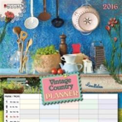 Nástěnný kalendář - Vintage Country Planner 2016
